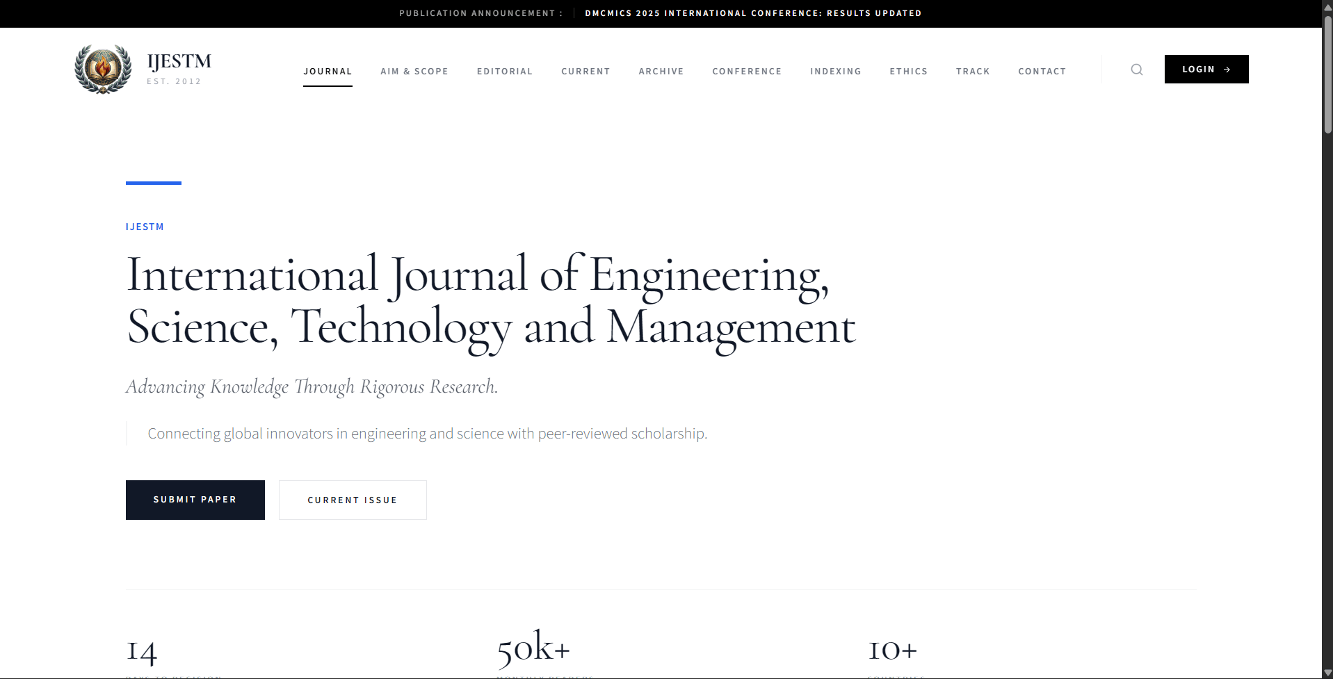 IJESTM Journal Platform